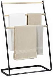 Relaxdays Handtuchhalter stehend, 3 Sprossen, für 