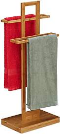 Relaxdays Handtuchhalter stehend, Badetuchhalter
