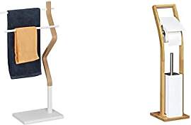 Relaxdays Handtuchhalter stehend, Handtuchständer 