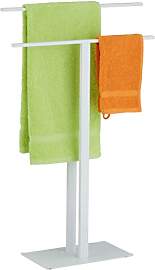 Relaxdays Handtuchständer, 2-armig, Metall,