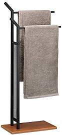 Relaxdays Handtuchständer, 2 Stangen,