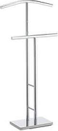 relaxdays Herrendiener silber Metall 49,0 x 106,0
