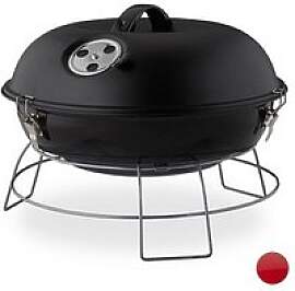 relaxdays Holzkohlegrill 36,0 x 36,0 x 27,0 cm, 1