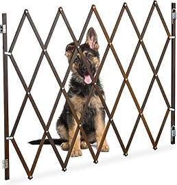Relaxdays Hundeabsperrgitter, ausziehbar bis 130