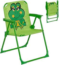 Relaxdays Kinder Klappstuhl, Campingstuhl mit