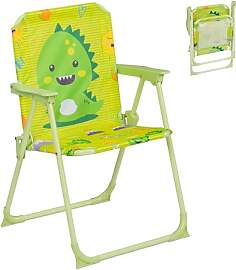 Relaxdays Kinder Klappstuhl, Campingstuhl mit