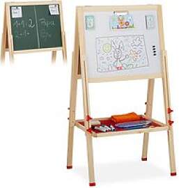 relaxdays Kindertafel 49,0 x 39,0 cm weiß/grün