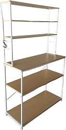 Relaxdays Küchenregal, 6 Ablagen inkl.