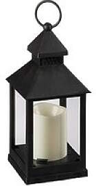 relaxdays LED Laternen schwarz 10,0 cm, 2 St.