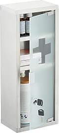 Relaxdays Medizinschrank Edelstahl, HBT