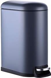 Relaxdays Mülleimer, 10 Liter, Absenkautomatik,