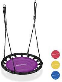 relaxdays Nestschaukel violett 80,0 cm