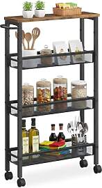 Relaxdays Nischenwagen, HxBxT: 77 x 13x 45,5 cm,