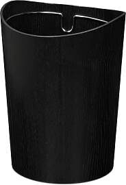 Relaxdays Papierkorb, 9 l Volumen, in Holzoptik, H 