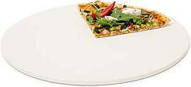 Relaxdays Pizzastein rund, Steinplatte für Pizza