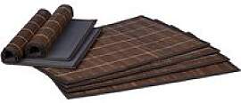 relaxdays Platzset braun 30,0 x 45,0 cm, 6 St.