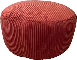 Relaxdays Pouf, Cord, HxD: 35 x 50 cm,