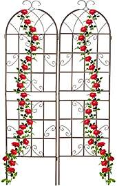 Relaxdays Rankgitter 2er Set, HxB: 179 x 52 cm,