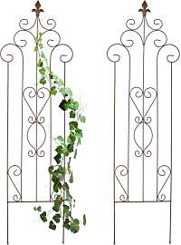 Relaxdays Rankgitter Metall, 2er Set, Vintage, HB: 