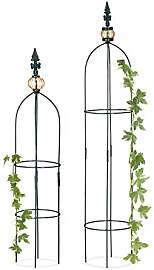 Relaxdays Rankhilfe, 2er Set, freistehend, Beet,