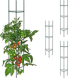 Relaxdays Rankhilfe, 4er Set, HxBxT: 150 x 32 x 32 