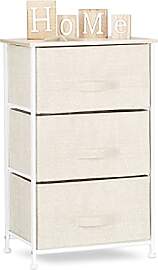 Relaxdays Regalsystem, 3 Stoff-Schubladen,