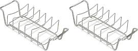 Relaxdays Rippchenhalter 2in1, Bratenkorb zum