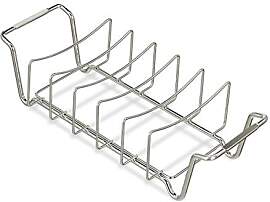 Relaxdays Rippchenhalter 2in1, Bratenkorb zum