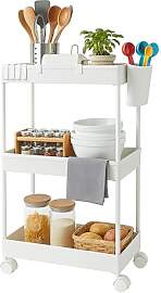 Relaxdays Rollwagen, 3 Etagen, Servierwagen,