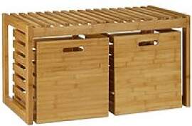 relaxdays Schuhbank 10024979_0 braun Holz 80,0 cm