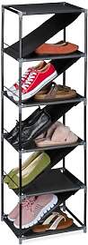Relaxdays Schuhregal, 11 Paar, schmaler