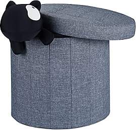 Relaxdays Sitzhocker mit Stauraum Größe L,