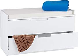 Relaxdays Sitzkommode, Garderobenbank mit 2