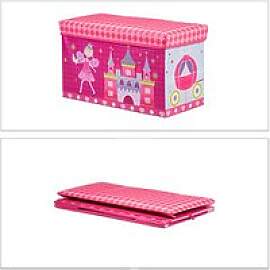 relaxdays Sitztruhe 10025726_765 Prinzessin Stoff