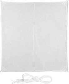 relaxdays Sonnensegel quadratisch weiß 3,0 x 3,0 m
