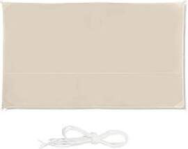 relaxdays Sonnensegel rechteckig beige 2,0 x 4,0 m