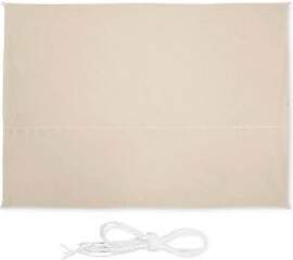 relaxdays Sonnensegel rechteckig beige 2,5 x 3,5 m