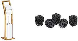 Relaxdays Stand WC Garnitur Holz HBT 75 x 19 x 19