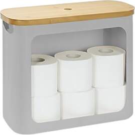 Relaxdays Toilettenpapier Aufbewahrung, 12 Rollen, 