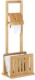 relaxdays Toilettenpapierhalter braun, 1 St.