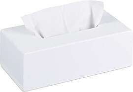 Relaxdays Tücherbox Bambus, Taschentuchbox mit