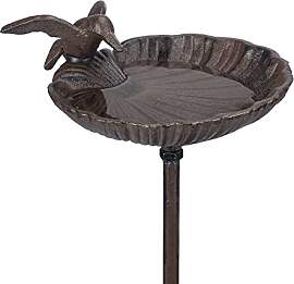 Relaxdays Vogeltränke zum Stecken, Wasserschale