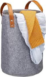 Relaxdays Wäschekorb Filz, Tragegriffe aus