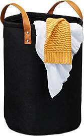 Relaxdays Wäschekorb Filz, Tragegriffe aus