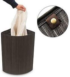 relaxdays Wäschekorb schwarz, 1 St.