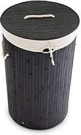 relaxdays Wäschekorb schwarz, 1 St.