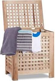 relaxdays Wäschetruhe braun, 1 St.