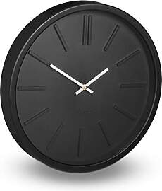 Relaxdays Wanduhr, ohne Sekundenzeiger, modern,