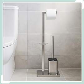 Relaxdays WC Garnitur, HBT: 67,5 x 20 x 15,5 cm,