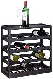 Relaxdays Weinregal aus Holz H x B x T: ca. 52 x